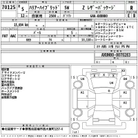 Toyota HARRIER лот № 70125 оценка R  с аукциона в Японии 2