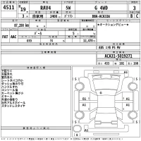 Toyota RAV4 лот № 4511 оценка 3  с аукциона в Японии 2