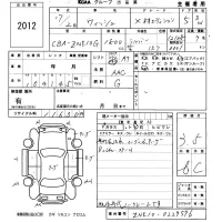 Toyota WISH лот № 2012 оценка 3.5  с аукциона в Японии 5