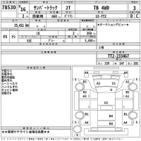 Subaru SAMBAR лот № 78530 оценка 3  с аукциона в Японии 2