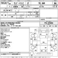 Subaru SAMBAR лот № 78520 оценка RA  с аукциона в Японии 2