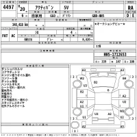 Honda ACTY VAN лот № 4497 оценка RA  с аукциона в Японии 2