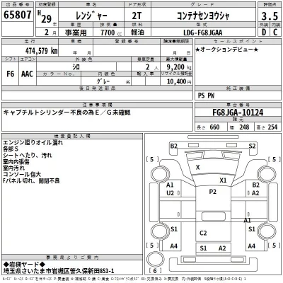 Hino RANGER  с аукциона в Японии