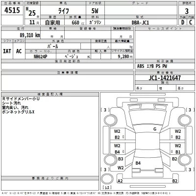 Honda LIFE  с аукциона в Японии