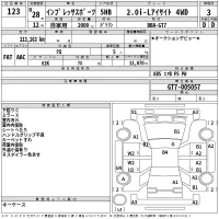 Subaru IMPREZA лот № 123 оценка 3  с аукциона в Японии 2