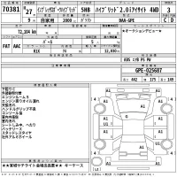 Subaru IMPREZA лот № 70381 оценка 3  с аукциона в Японии 1