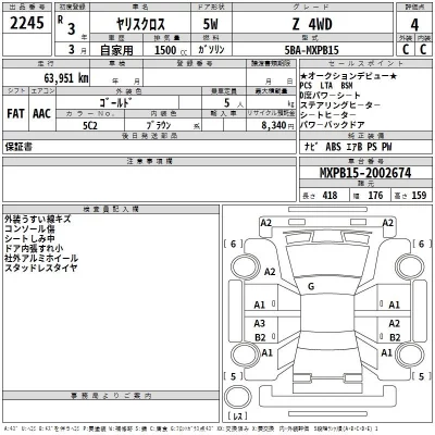 Toyota YARIS CROSS  с аукциона в Японии