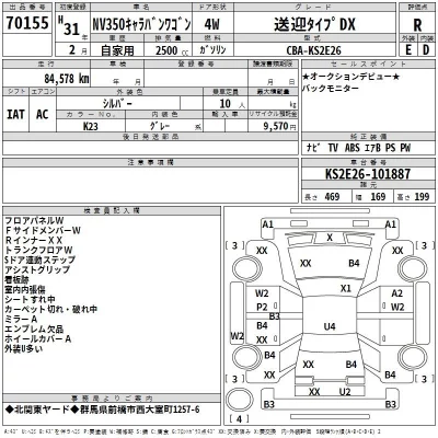 Nissan CARAVAN  с аукциона в Японии