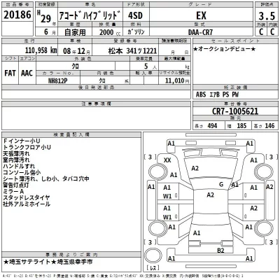 Honda ACCORD  с аукциона в Японии