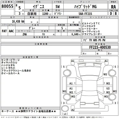 Suzuki IGNIS  с аукциона в Японии