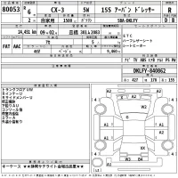 Mazda CX-3 лот № 80053 оценка R  с аукциона в Японии 2