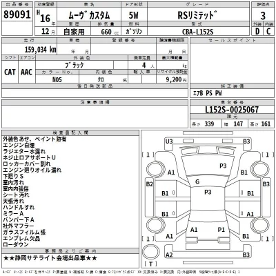 Daihatsu MOVE  с аукциона в Японии