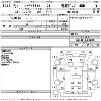 Suzuki CARRY TRUCK лот № 3052 оценка 3  с аукциона в Японии 2
