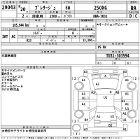 Nissan PRESAGE лот № 29043 оценка RA  с аукциона в Японии 2