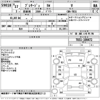 Nissan PRESAGE лот № 59018 оценка RA  с аукциона в Японии 2