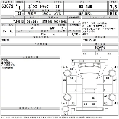 Mazda BONGO  с аукциона в Японии