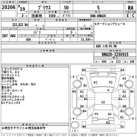 Toyota Prius лот № 20206 оценка RA  с аукциона в Японии 2