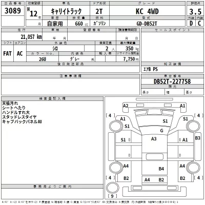 Suzuki CARRY TRUCK  с аукциона в Японии