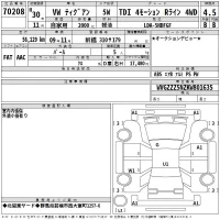 Volkswagen TIGUAN лот № 70208 оценка 4.5  с аукциона в Японии 2