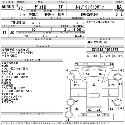 Hino DUTRO  с аукциона в Японии