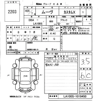 Daihatsu MOVE лот № 2203 оценка 3.5  с аукциона в Японии 2