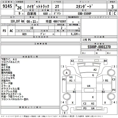 Daihatsu HIJET TRUCK  с аукциона в Японии