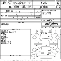 Toyota HARRIER лот № 6038 оценка RA  с аукциона в Японии 2