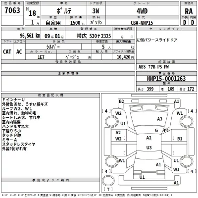Toyota PORTE  с аукциона в Японии