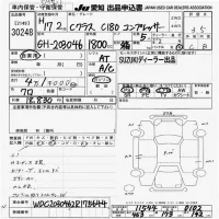 Mercedes-Benz C CLASS лот № 30248 оценка 3.5  с аукциона в Японии 9