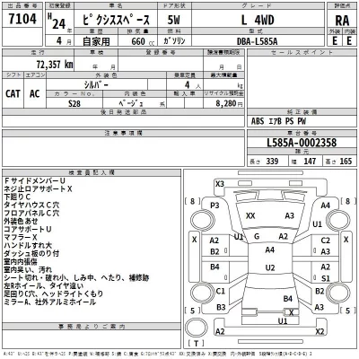 Toyota PIXIS SPACE  с аукциона в Японии