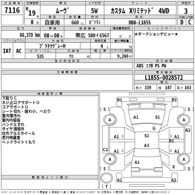 Daihatsu MOVE  с аукциона в Японии