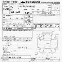 Honda ACTY TRUCK лот № 35240 оценка 3.5  с аукциона в Японии 9