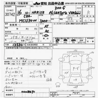 Toyota HARRIER лот № 30742 оценка R  с аукциона в Японии 9