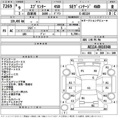 Toyota SPRINTER  с аукциона в Японии
