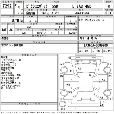 Toyota PIXIS EPOCH  с аукциона в Японии