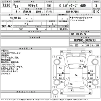 Toyota RACTIS лот № 7330 оценка 3  с аукциона в Японии 2