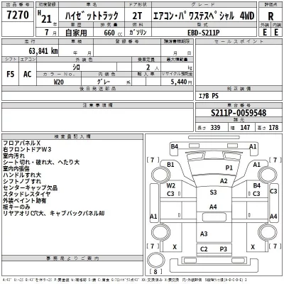 Daihatsu HIJET TRUCK  с аукциона в Японии
