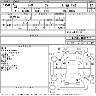 Daihatsu MOVE  с аукциона в Японии