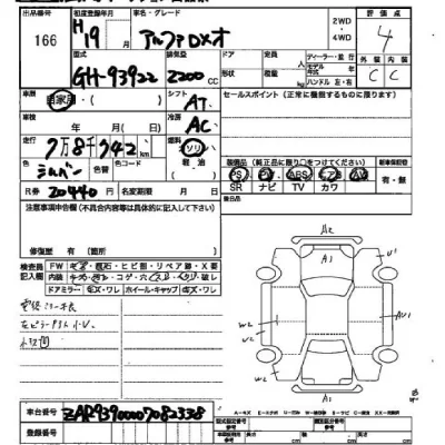 Alfa Romeo 159  с аукциона в Японии