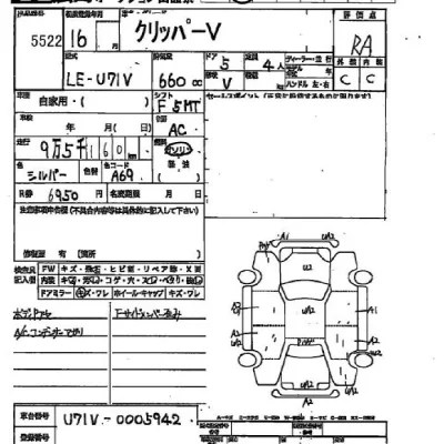 Nissan CLIPPER VAN  с аукциона в Японии