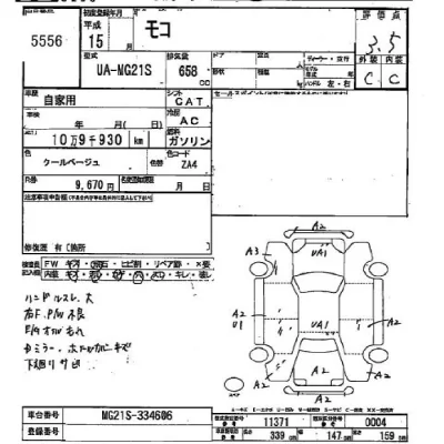 Nissan MOCO  с аукциона в Японии