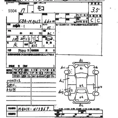 Nissan MOCO  с аукциона в Японии