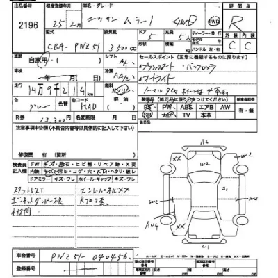 Nissan MURANO  с аукциона в Японии