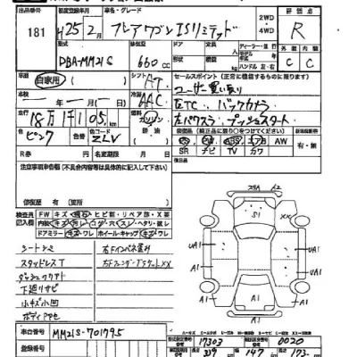 Mazda FLAIR WAGON  с аукциона в Японии