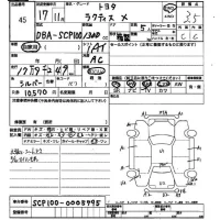 Toyota RACTIS лот № 45 оценка 3.5  с аукциона в Японии 2
