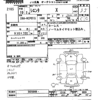 Toyota SIENTA лот № 2165 оценка 3.5  с аукциона в Японии 2