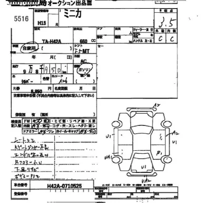 Mitsubishi MINICA  с аукциона в Японии