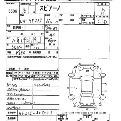 Mazda SPIANO  с аукциона в Японии