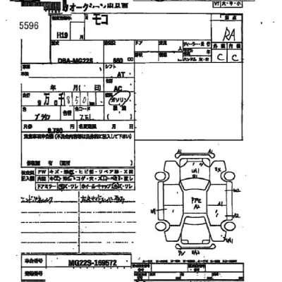 Nissan MOCO  с аукциона в Японии
