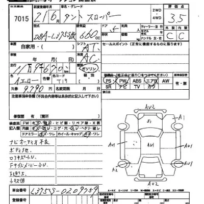 Daihatsu TANTO  с аукциона в Японии